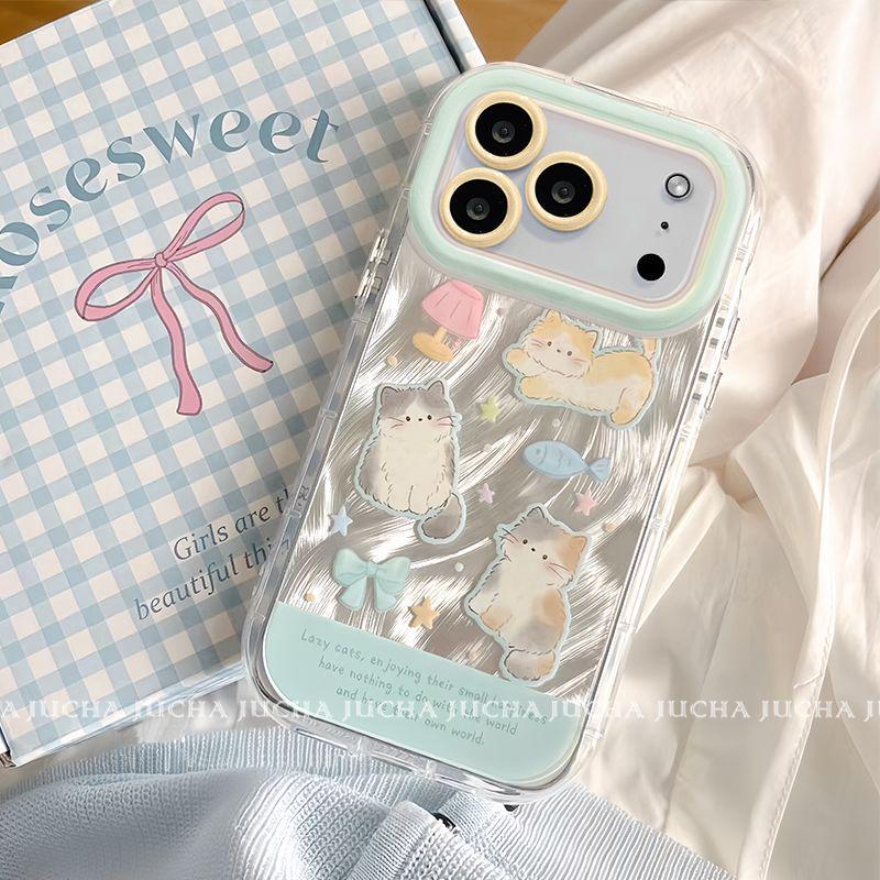 

Cute Cat Design iPhone Case - Full Coverage Drop Protection for iPhone 14, 15, 16 Pro Max X
