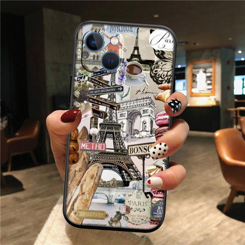 IK52 Paris Eiffel tower New High-End Shell Phone Case for OPPO A3 Pro A72 A74 A76 A77 A77S A78 A79 A94 A95 A18 A40M A58