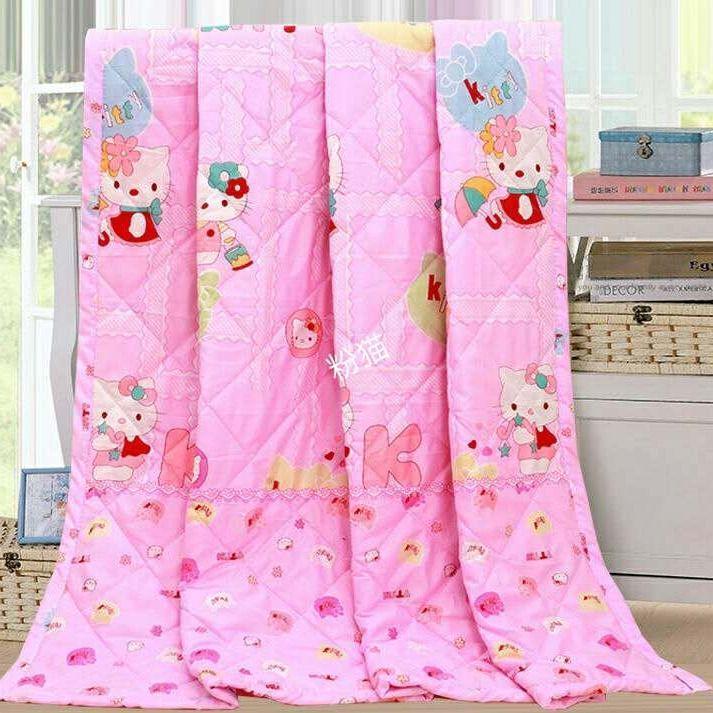 Summer & Autumn Lightweight Quilt: Double and Single Air Conditioning Blanket for Kids, Thin, Machine Washable