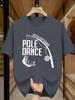 Funny Fishing Pole Dance Graphic Tee for Unisex Breathable 100 Cotton Perfect for Summer Streetwear and Humorous Angler Vibe