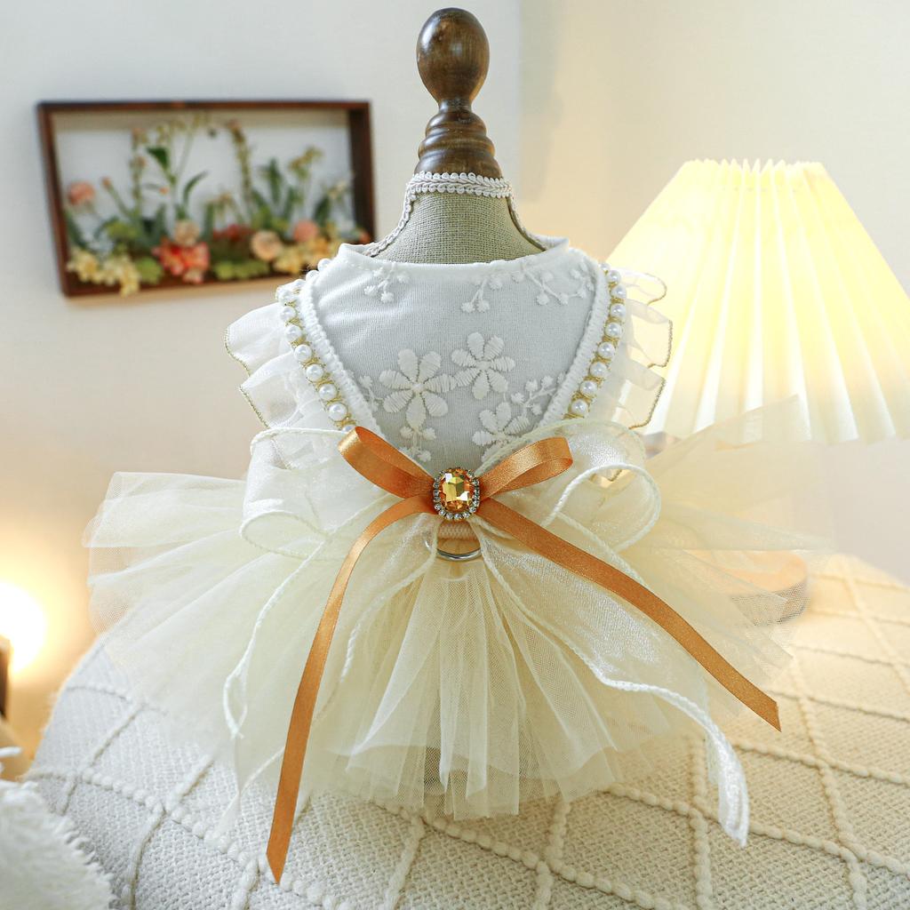 Direkt vom Hersteller/neue Produkte entdecken, Haustierkleidung Hund Katze Kleidung Kleidung Daunenjacke Blau Galaxie Hochzeitskleid