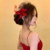 Simulation Flower Flower Hair Stick Bohemian Bride Hair Accessories Sweet Thai Hair Fork  Daily