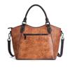 Genuine Leather Handbags Women Bags Designer Vintage Embossed First Layer Cowhide Shoulder Bags