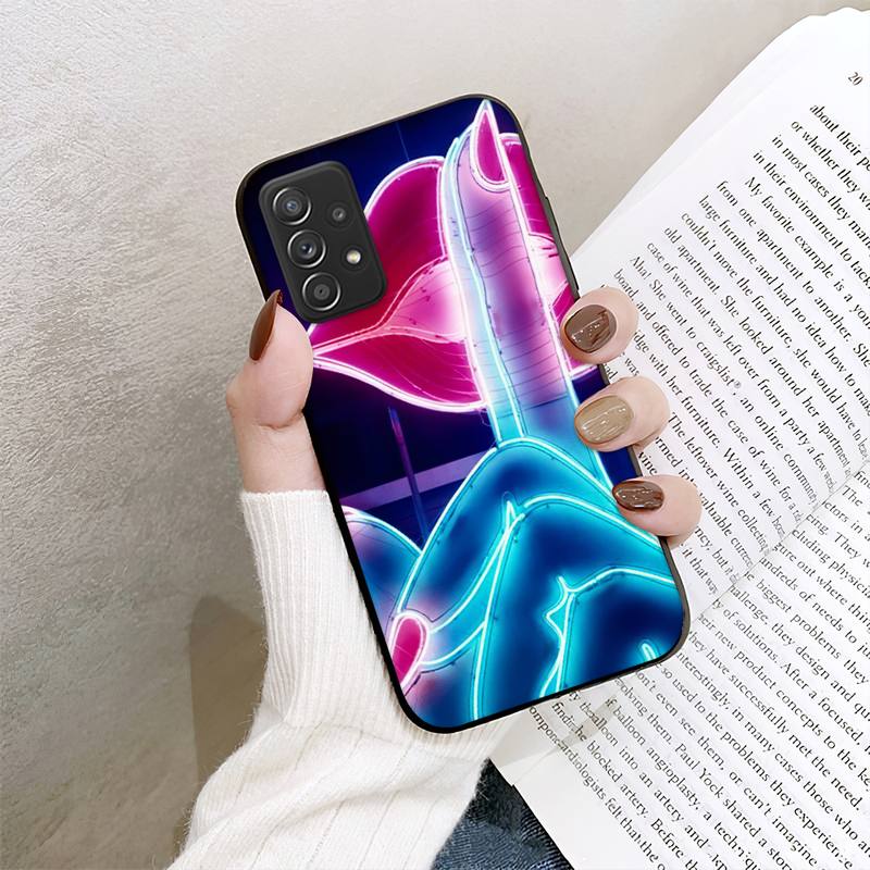 RUICHI Tongue Sticking Out Phone Case For Samsung Galaxy A02 A12 A21 A22 A32 A41 A42 A51 A71 A72 Shell