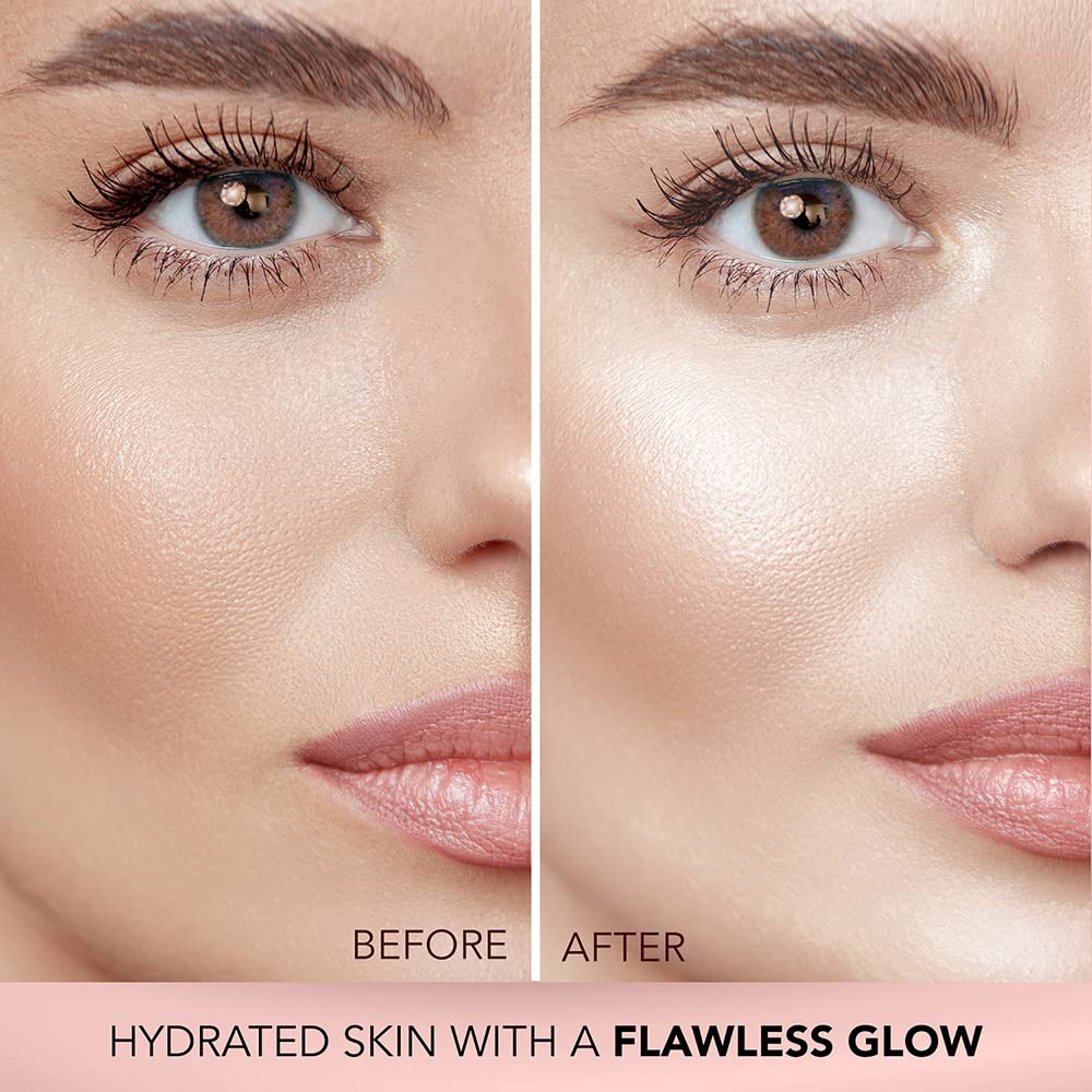 FACES CANADA Instant Glow + Coverage Combo - Weightless Stay Matte Finish Compact - Ivory 01 (9g) + Strobe Cream - Rose Gold (30 Ml) | Highlighte