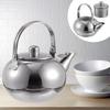 1Pcs Teapot Large Capacity Stainless Steel Thickened Tea Kettle Portable Home Use Filter Strainer Teapot Tea Kettle