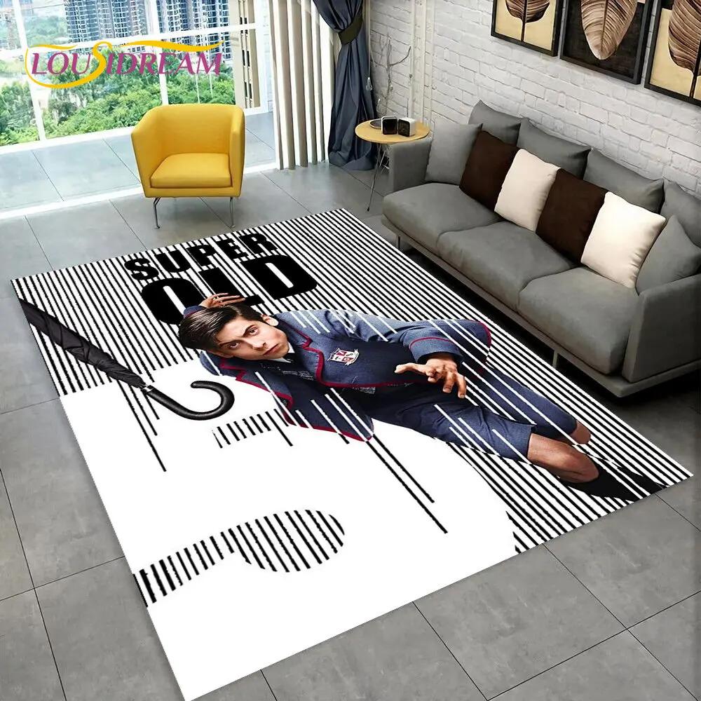 Kobercový koberec The Umbrella Academy TV Film, Koberec pro domácí obývací pokoj ložnici pohovku rohožku dekorace, dětská hrací protiskluzová podložka 3D