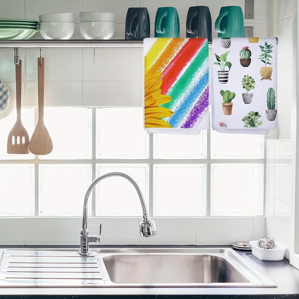 Premium Microfibre Kitchen Towel 3 Pieces Sublimated Blank Towel Multifunctional Dish Towel for Cleaning Dust Rags