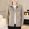 New men's thickened jacket lapel jacket casual short men's cotton clothes