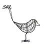 Handcrafted Iron Bird Figurine Wire Figurine, Minimalist Hollow Metal Sculpture, Stable Desk Accessory Rustproof Tabletop Decor for Bookshelf,