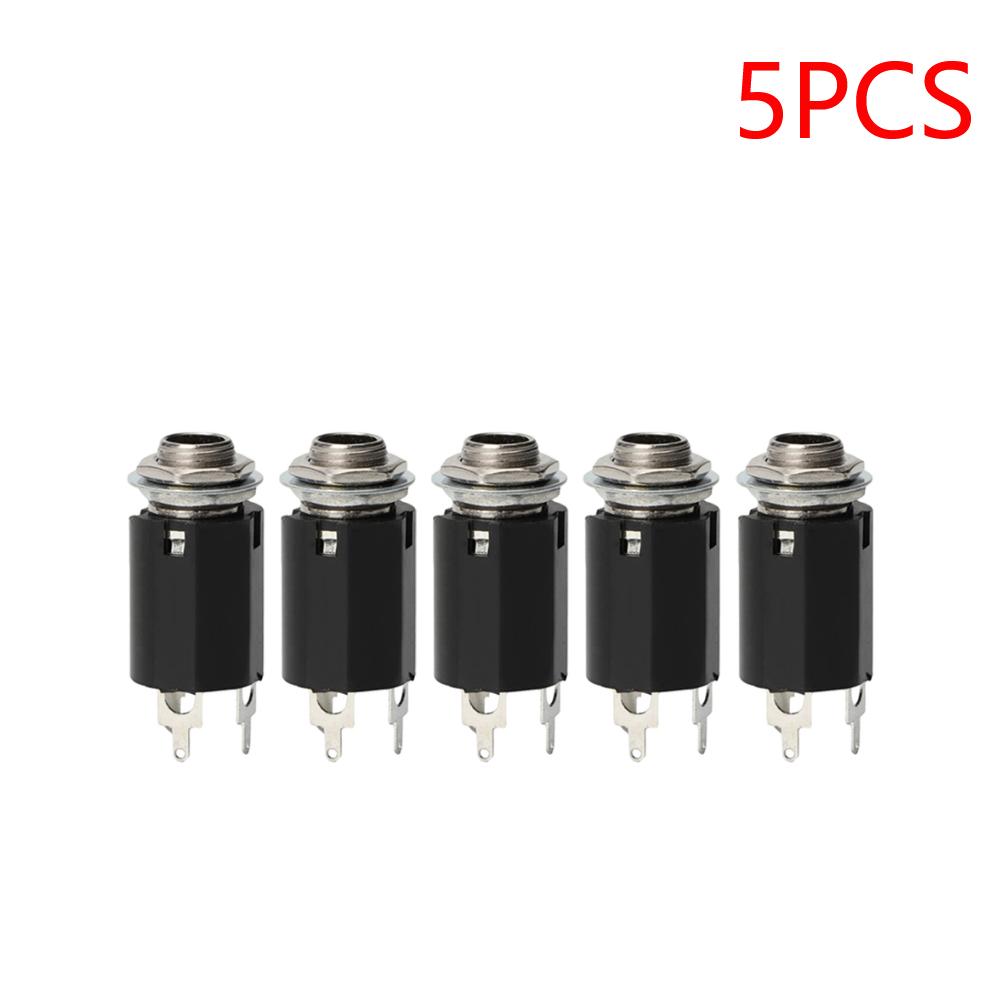 Hot Sale Guitar Stereo Output Plugs Classic Delicate Acoustic Electric Guitar EQ Socket Plug 6.35mm Jack Stereo Output Sock