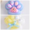 2pc/set Soft Cat Paw Squeeze Toy TPR Cat Paw Pinch Toy Sensory Toy Cartoon Fidget Toy  Children