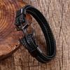 Men's Boat Anchor Bracelet Vintage Braided Leather Rope Multilayer Leather Bracelet 2026