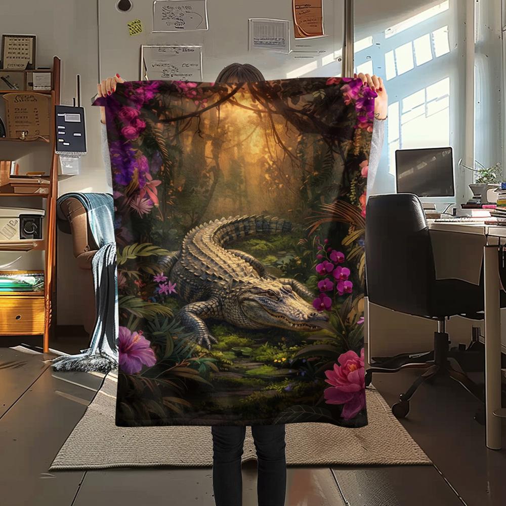 1PC Structural composition Print FlAannel Blanket, High quality Comfortable for All Seasons, Home Decor, Warmth and Comfort