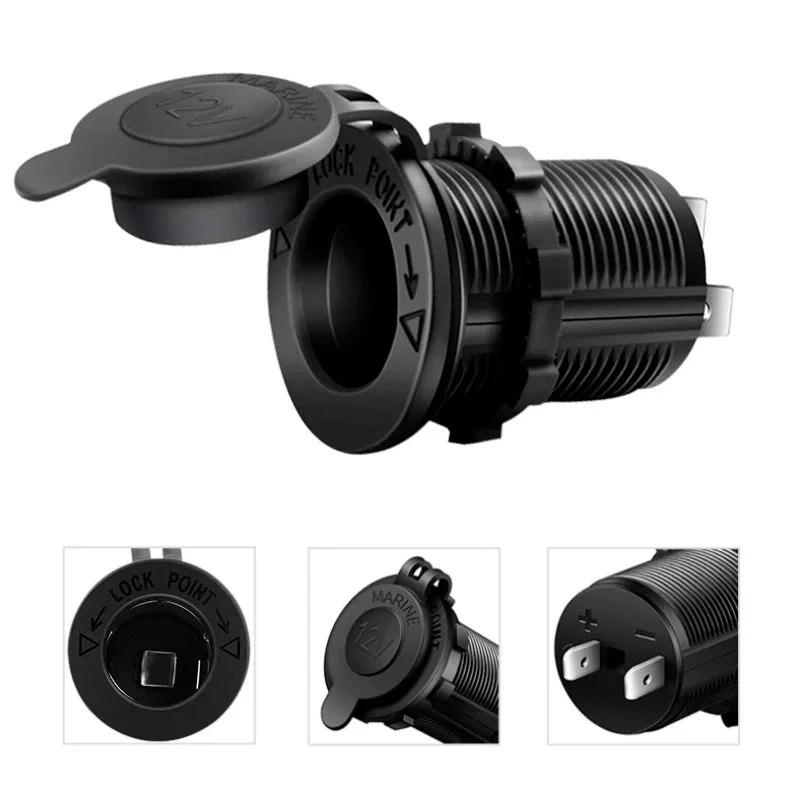 Car Cigarette Lighter Socket 12V 24V Adapte Plug Motorcycles Cigar Jack Multi Socket For Marine Boat Motorcycle Truck RV ATV