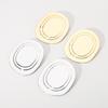 Women Exaggerated Smooth Round Line Texture Earrings Ins Style Fashion Metal Texture Personalized Dangle Ear Jewelry