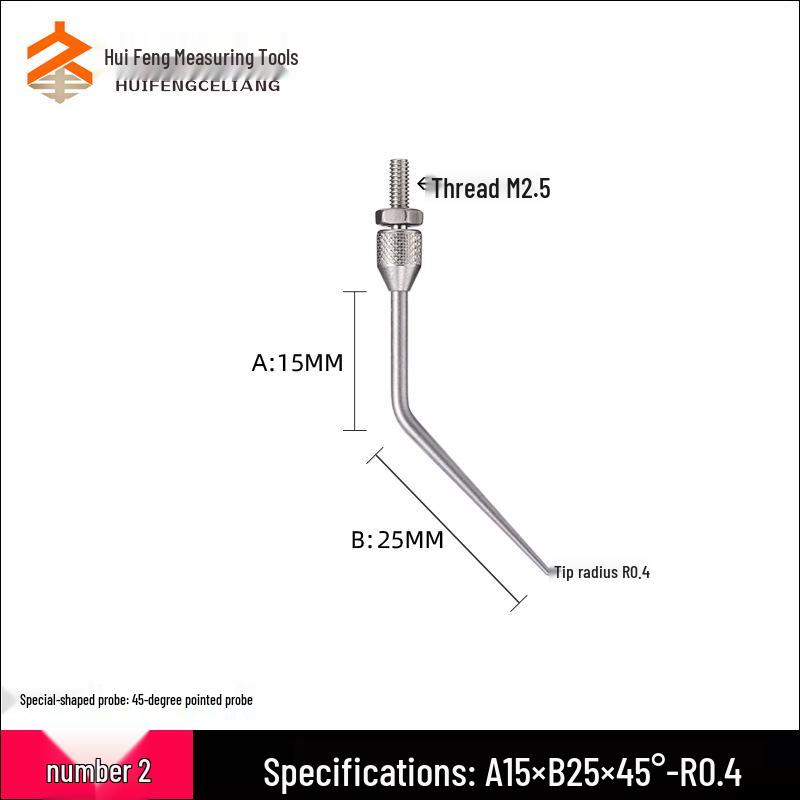 Thousandths Dial Indicator Set: Irregular Shape Measuring Needle, Height Gauge Needle & Measuring Head