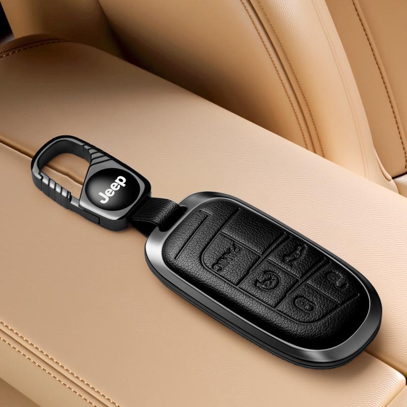 Jeep Key Cover Compatible with Compass, Cherokee, Commander, Grand Cherokee Key Shell