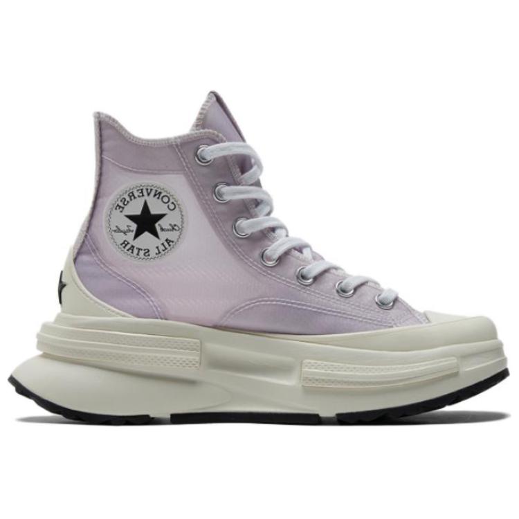 Converse Run Star Legacy CX Simple Platform High Top Canvas Shoes Unisex Purple and White