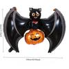 1pcs Halloween Bat Pumpkin Decoration Balloon Photo Prop For New Year Birthday Party Horror Scene Decor Spooky Festive Gift