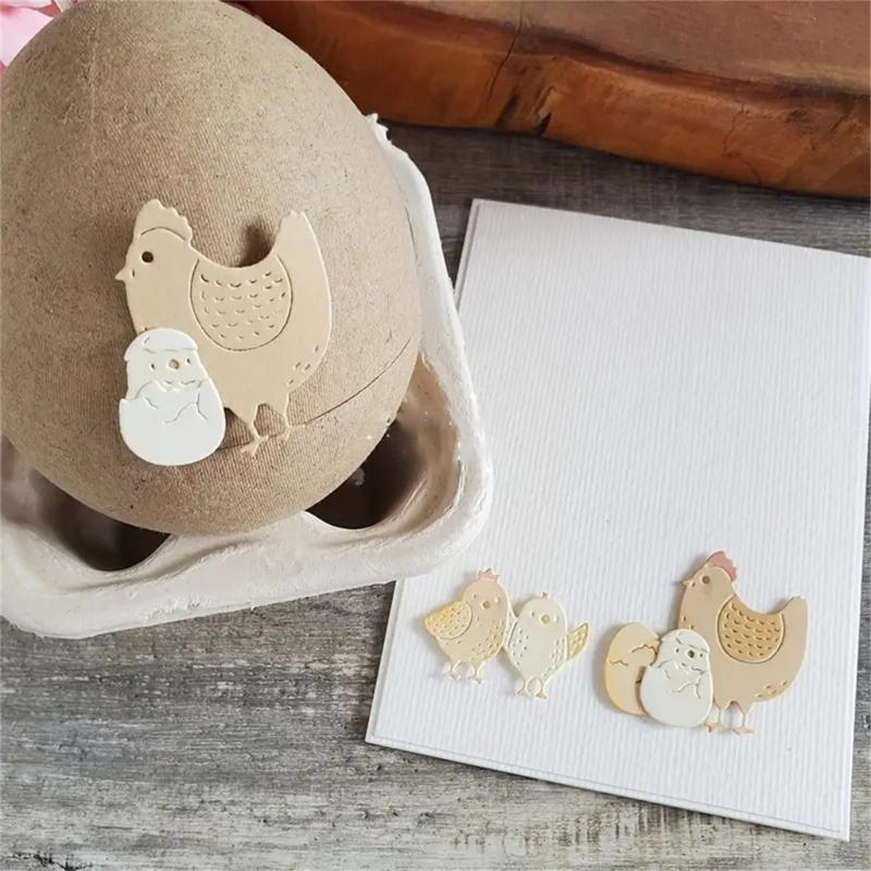 Metal Cutting Dies Easters Chicken Die Cuts Templates Molds Embossing Stencils for Album Scrapbooking Paper Decoration