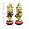 Beautiful Little Standing Ganesha Statues for Home Decor - (Set of 2 Piece, Multicolor) Large