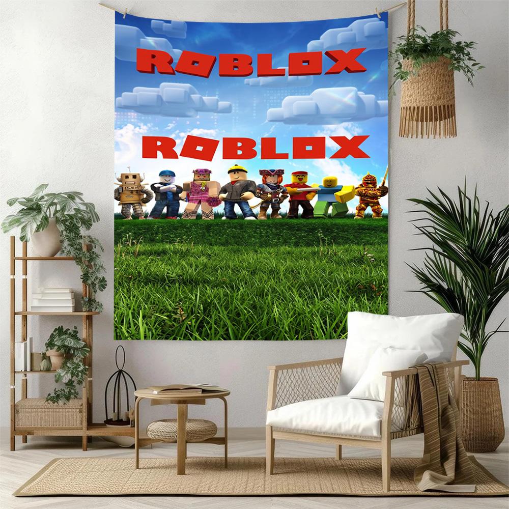 Roblox Wall Decor Tapestry Art For Pet Memorial Birthdaywedding Party Backdrop Family Gift