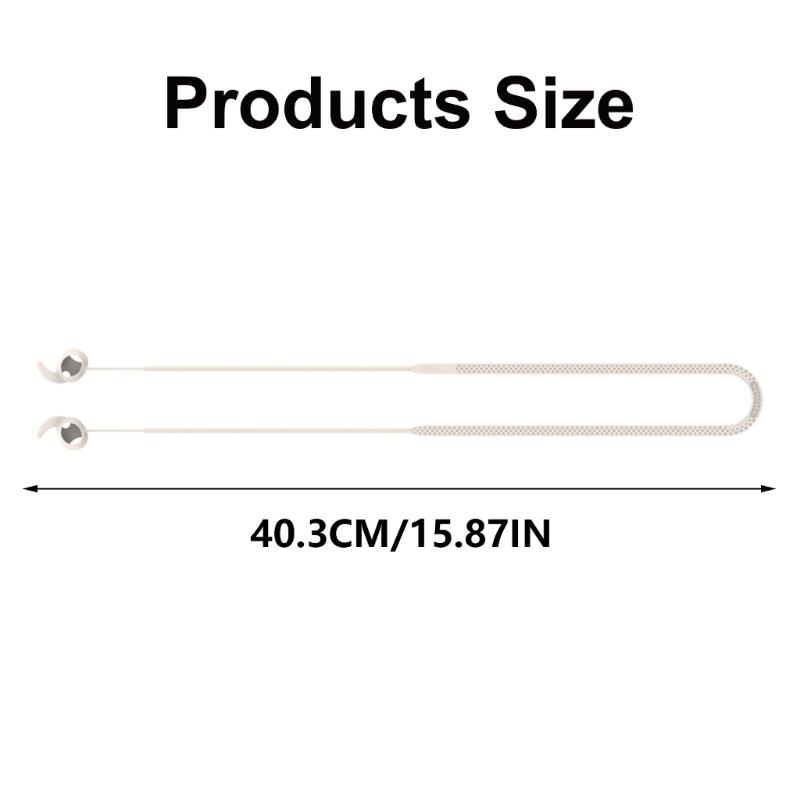 Upgrades Silikon-Ohrhörerhalter-Bänder 40cm Nackenband Flexibles Silikon-Kopfhörerband Bequem für Sport-Ohrhörer