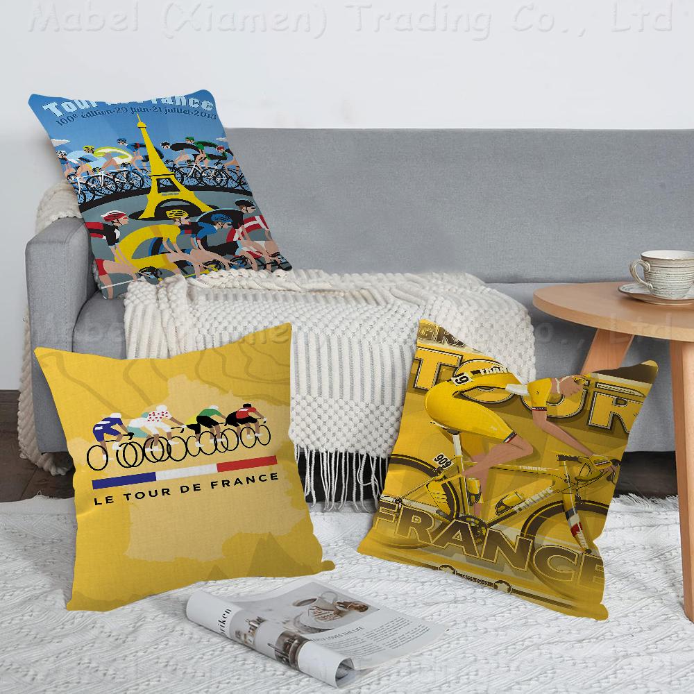 TTour DDe FFrance Pillow Cushion Cover Pillowcase Living Room Sofa Home Decor Customized