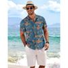 Men's Lightweight Tropical Flower Casual Shirt