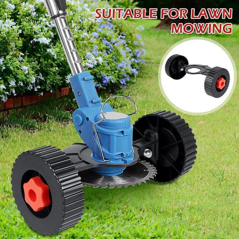 Mower Support Wheels Adjustable Cordless Trimmer Auxiliary Wheels Garden Lawn Mower Cutter Replacement For Plants