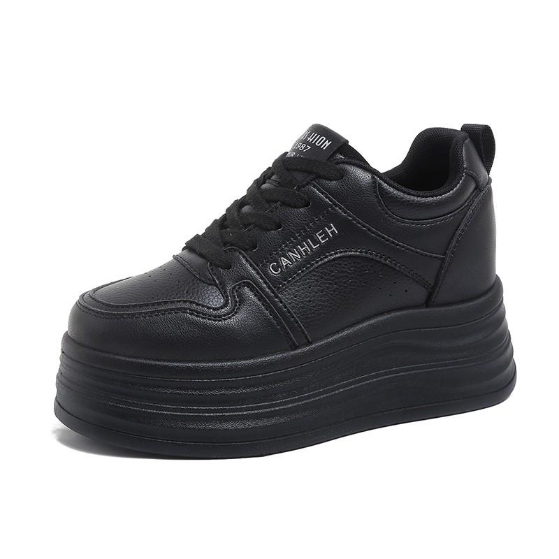 

2025 New 8cm Sneakers Spring and Autumn Women Skate Boarding Shoes Chunky Casual Vulcanized Shoes High Platform Sports Shoes 40