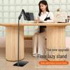 Floor-Standing Metal Cantilever Bracket for Mobile Phones & Tablets - Adjustable, Folding Design for Live Broadcast & Entertainment.