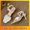Beautiful high-heeled sandals women's soft soles are not tired of feet 2025 new versatile comfortable gentle women's shoes fashion high heels
