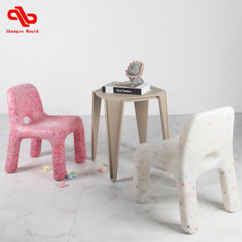 Charming Kids' Rotomolded Chair with Backrest - Perfect for Kindergarten and Outdoor Leisure