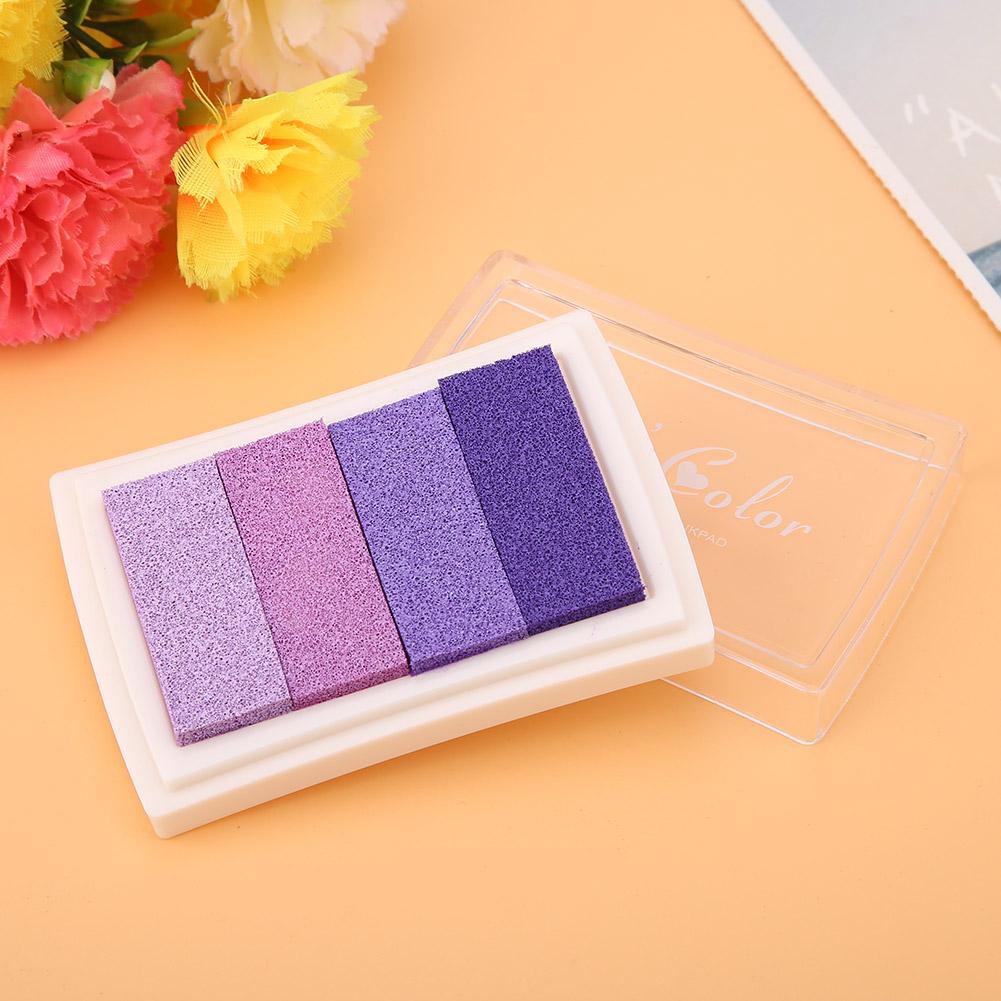 

DIY Cute Watercolors Ink Pad Stamp Inkpad for Rubber Stamp Scrapbook Decoration Purple