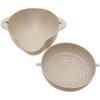 ECO Colander Bowl Set Nestable Design BPA Free Heat Resistant Kitchen Tool Food Safe Easy Storage 1.37qt 1.87qt