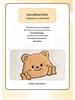 Universal Bieye Bear Cartoon Car Seat Cushion, Cotton & Linen, for All Seasons - Fits Buick Verano, Blue 6 Regal