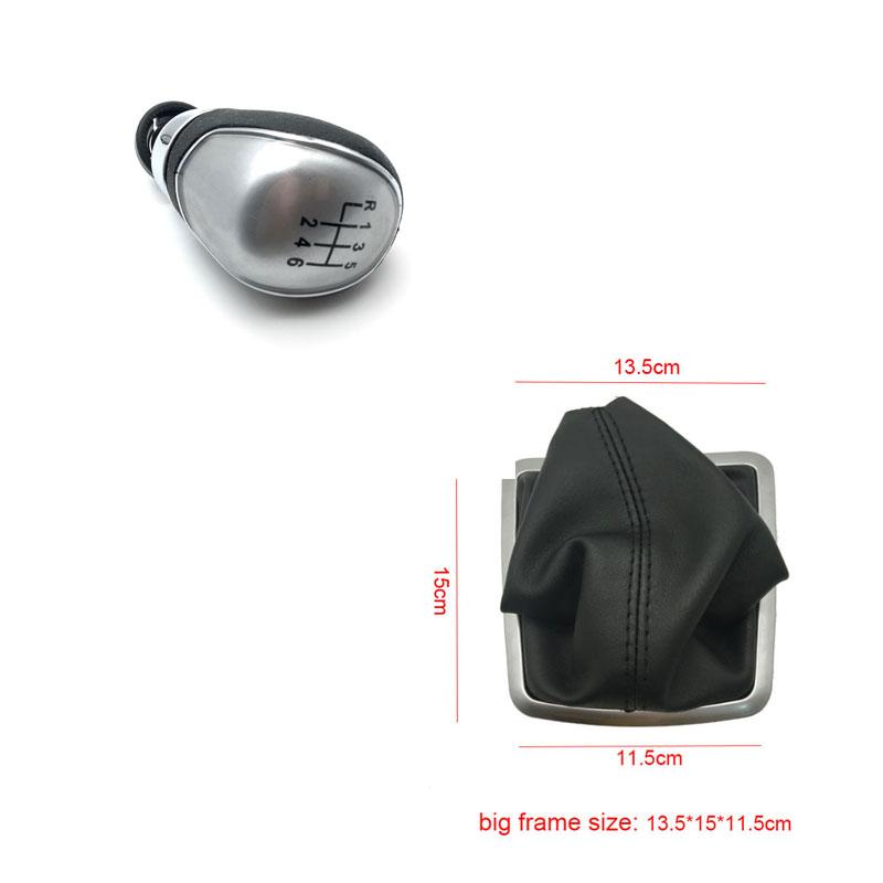 5 Speed 6 Gear Shift Knob Manual Black / Silver For Ford Focus 2 MK2 FL MK3 MK4 MK7 MONDEO KUGA GALAXY FIESTA Car Styling