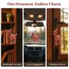 Acrylic Chinese Zodiac Goat Hanging Ornament Auspicious Red Gold Design For Spring Festival New Year Home Decoration