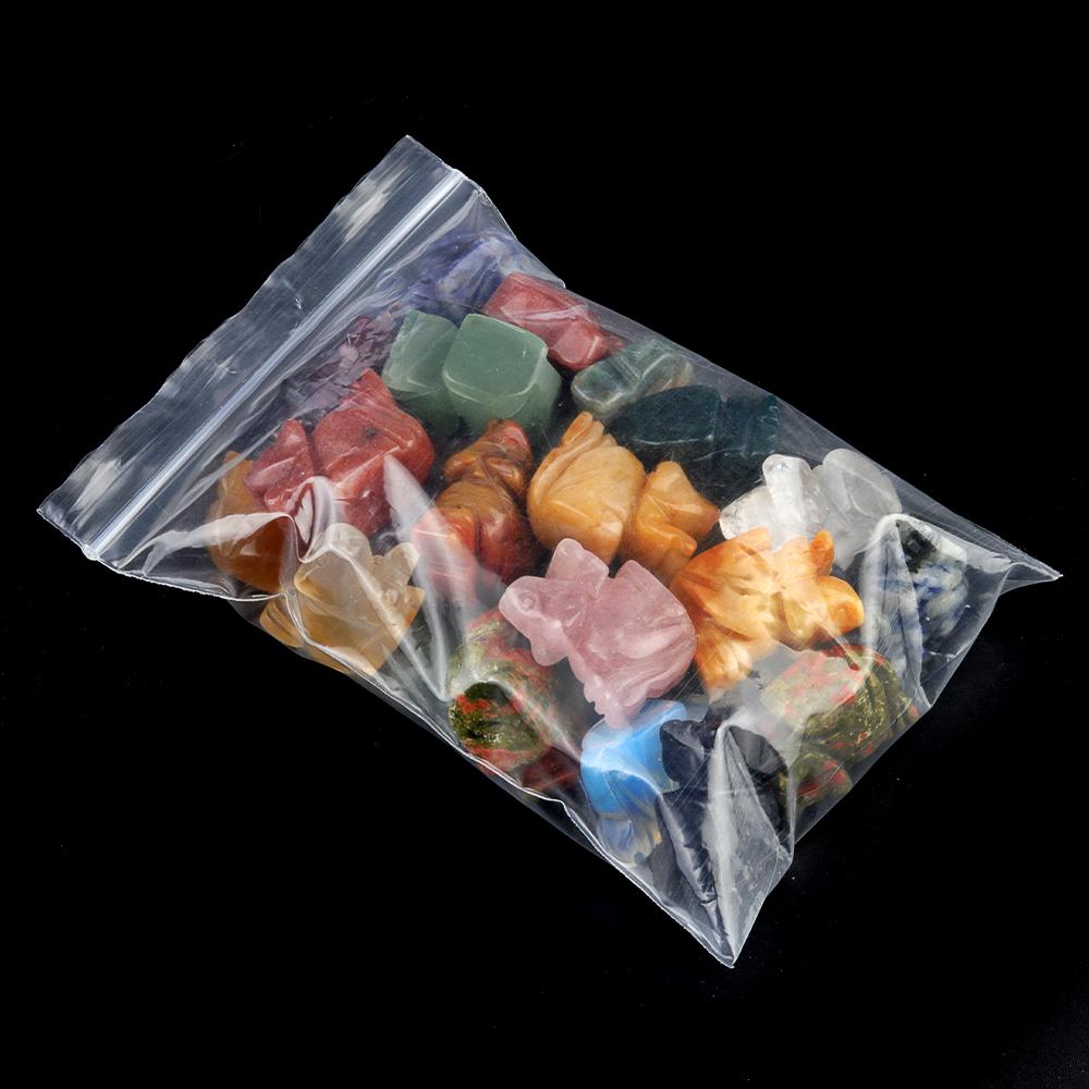 Lucky Ornaments Natural Stone Agates/Green Aventurine Carved Squirrels-Shaped Decorative Ornament Home Handicrafts