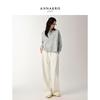 JIUZI ANNACO Women's Relaxed Fit Wool Knit Sweater