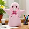 3D Printed Ghost Gear Cube Stress Anxiety Relief Halloween Cartoon Ghost Figurine Statue Fidget Toy Desktop Decoration Ornament