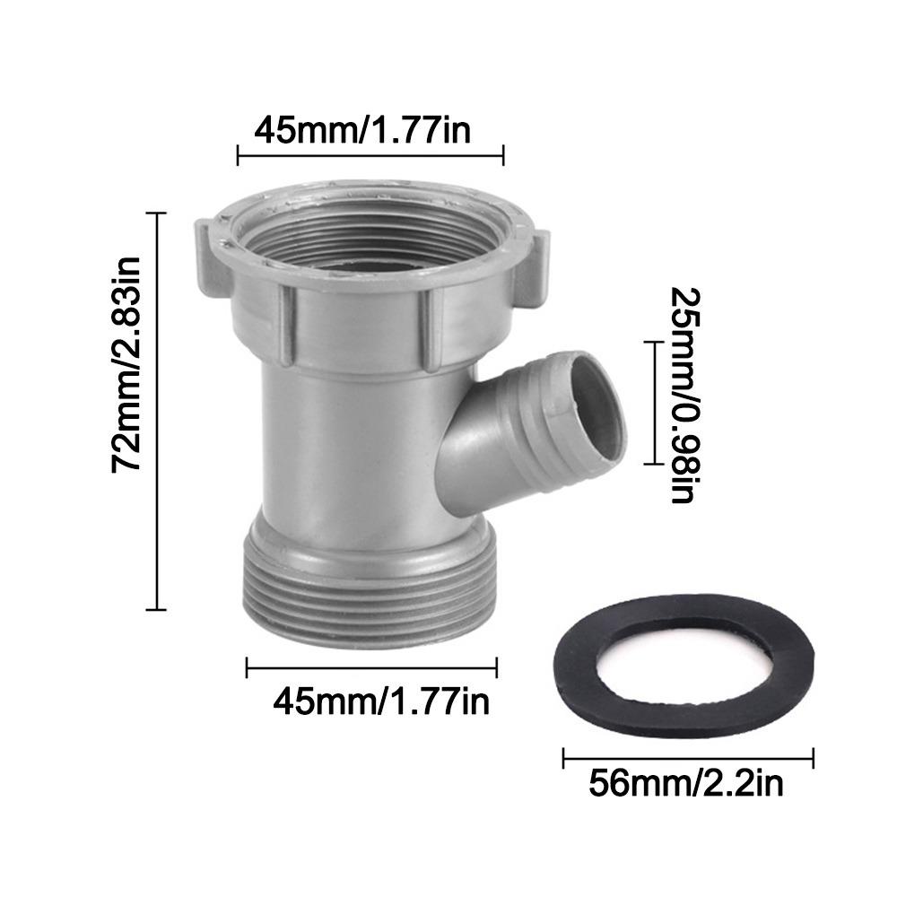 Anti Leak Kitchen Sink Drain Connector Threaded Nut Corrosion Resistant Basin Pipe Fitting Sealing Gasket Sink Drain Adapter