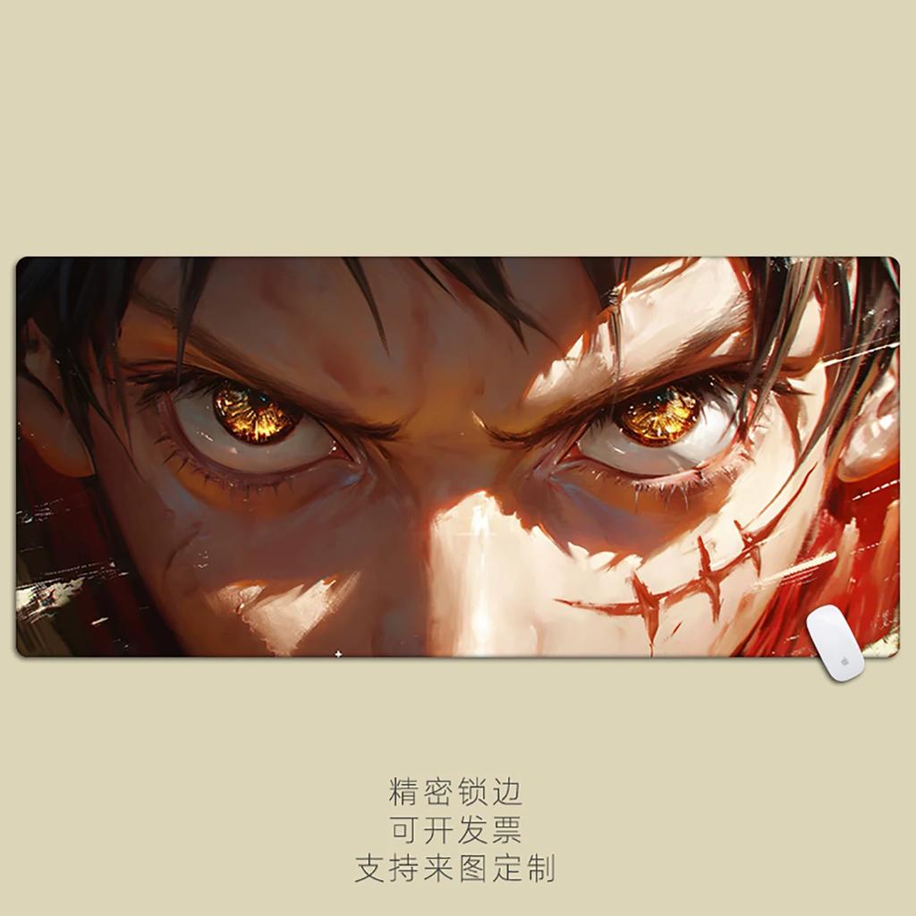 Nuovo Anime Giapponese One Piece Monkey D. Luffy Roronoa Zoro Periferiche Tappetino Mouse Sovradimensionato Ragazzi Anime E-sport Tappetino per Scrivania del Computer Tappetino Cartoon per Tastiera