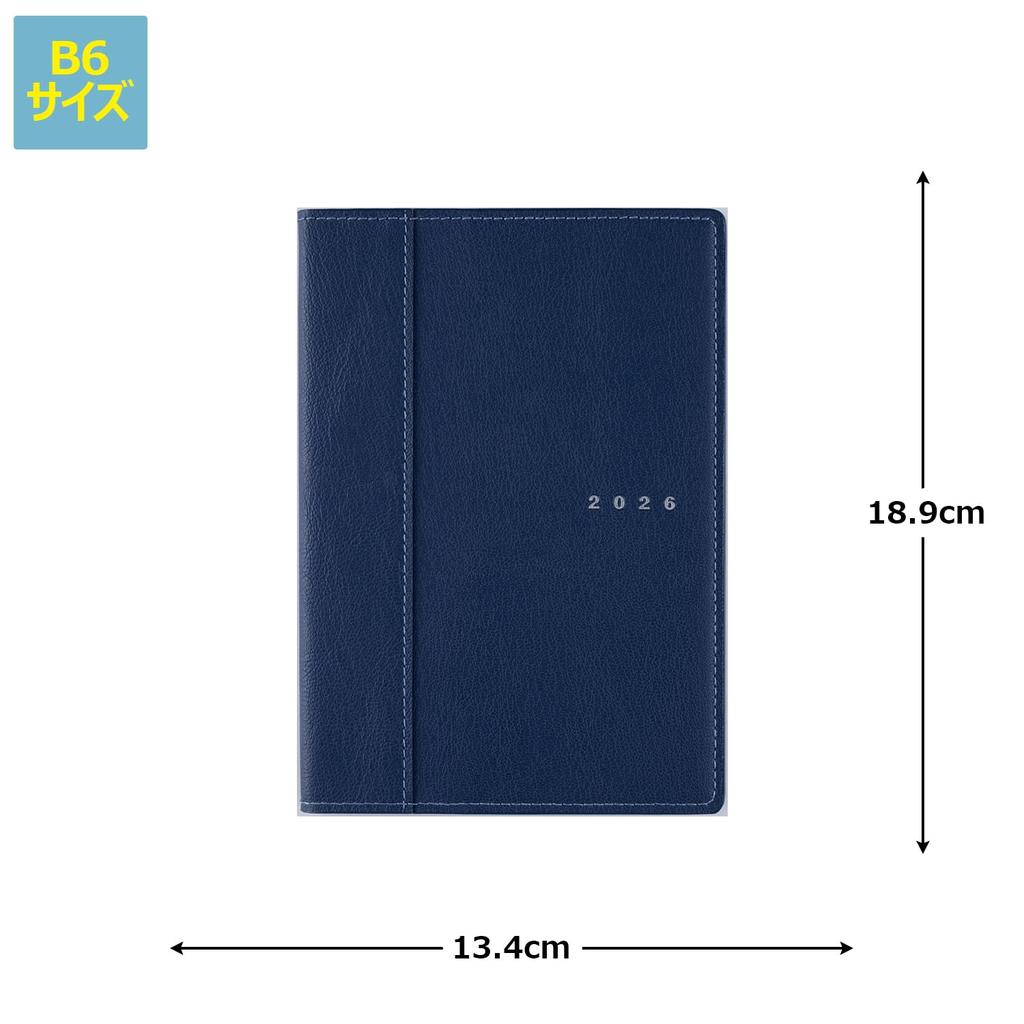 Takahashi 2026 B6 Weekly Charm 5 Navy 355 January No. (Starts 2026)