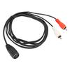 DIN 7 Pin Female To Dual RCA Male Cable 4.9ft Flexible Plug and Play Sound Adapter Cable for Sound Equipment