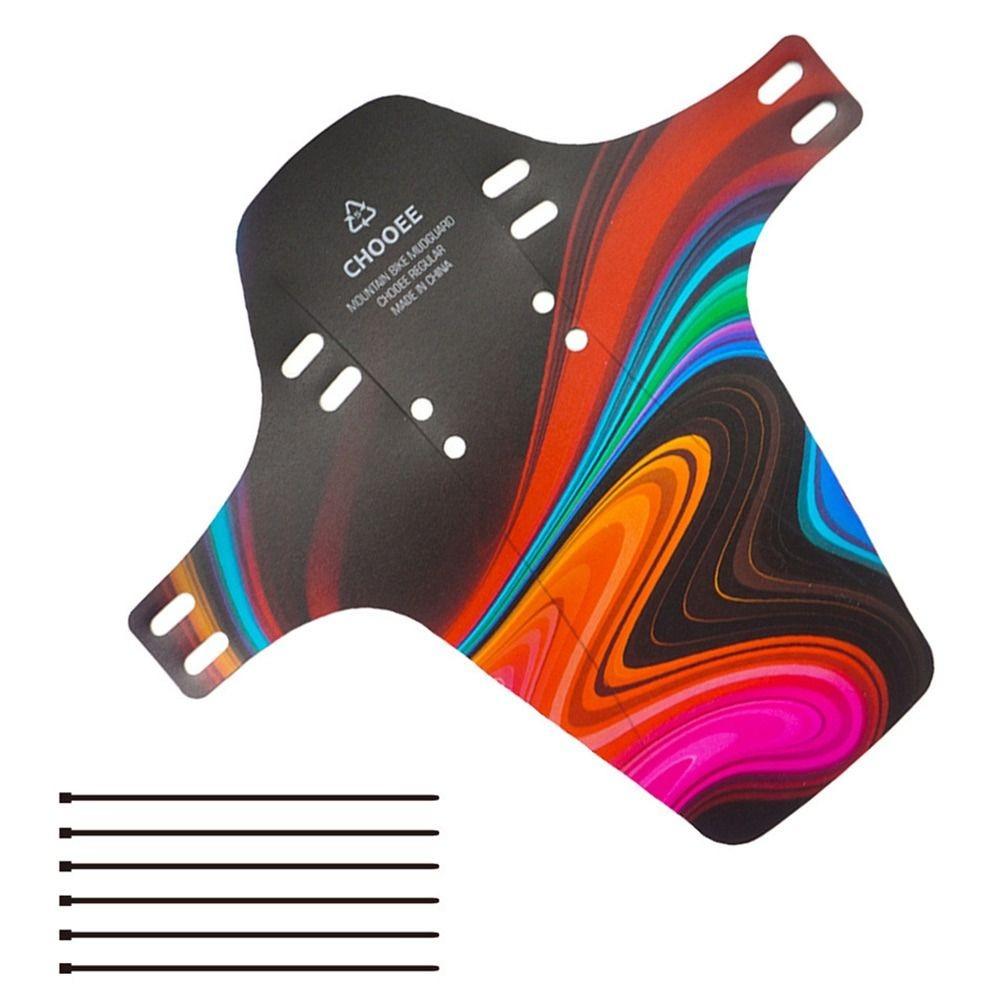 

Colorful Easy Fixed Mud Guard Wings Bike Fenders Universal Mudguard Cycling Accessories Front Rear 3
