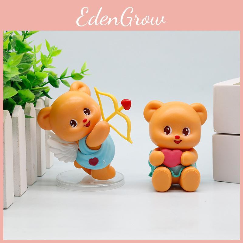 Lovable Bear Butter Pvc Figurine For Creative Desk Decor And Trendy Collectible