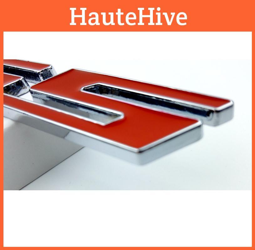 Premium Zinc Alloy Ss Letter Grille Fender Lid Trunk Emblem Badge For Chevy Camaro Impala 2010-2015